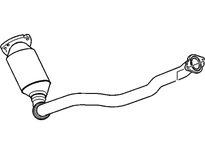 2008 Pontiac Torrent Catalytic Converter - 25818506