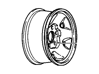 1998 GMC Jimmy Spare Wheel - 9592780