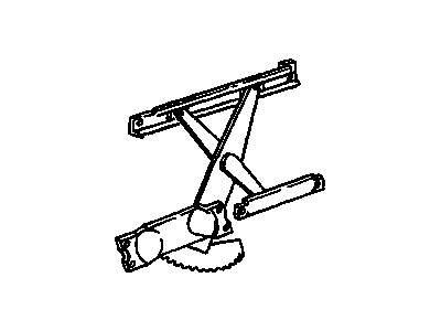 GM 19251356 Regulator Asm,Front Side Door Window