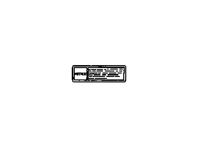 GM 30015503 Label,Inflator Restraint System Information