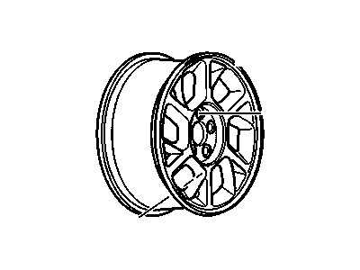 GM 9593576 Wheel Rim Silver