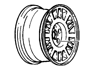 2001 GMC Jimmy Spare Wheel - 9591908