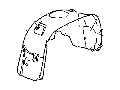 GM 20953678 Liner, Front Wheelhouse