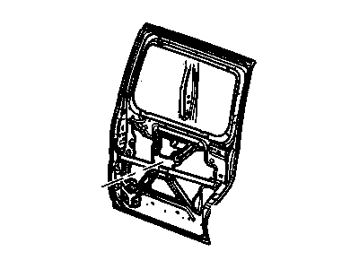 GM 88980791 Door Assembly,Rear Side (Lwb, Right)