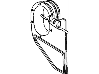 GM 15590427 Bezel Assembly, Air Vent Valve, Left*Blue*