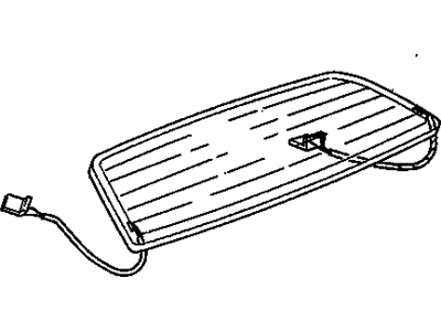 GM 10123050 Window Assembly, Removable Top Rear