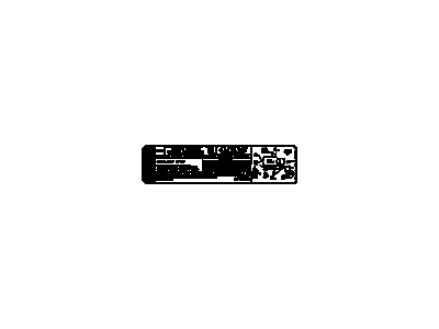 GM 12572727 Label, Vehicle Emission Control Information