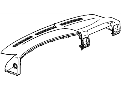 GM 15048586 Panel Assembly, Instrument Panel Upper Trim (W/ Windshield Defroster Nozzle G*Blue