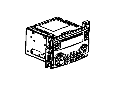 GM 15243187 Radio Asm,Amplitude Modulation/Frequency Modulation Stereo & Clock & Audio Disc Player