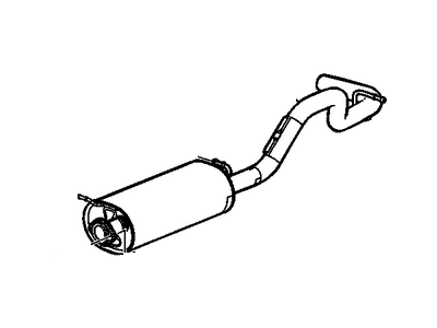 2004 Chevrolet Express Exhaust Pipe - 25834229