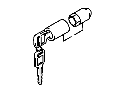 GM 96062700 Lock,Spare Wheel