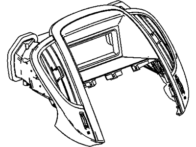 GM 9008518 Panel Assembly, Instrument Panel Upper Center Trim *Titanium