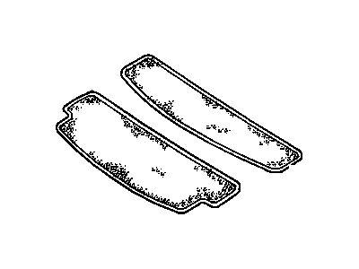 GM 12365725 Mat Pkg,Rear Carpet