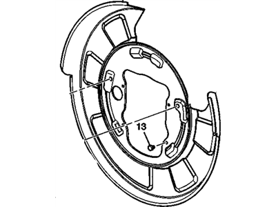 GM 20933372 Shield,Rear Brake