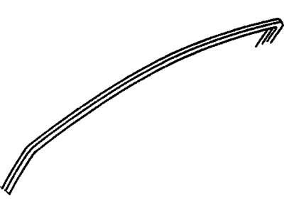 GM 94857701 Weatherstrip,Front Side Door Window