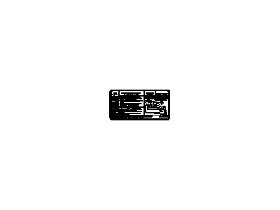 GM 10099244 Label, Vehicle Emission Control Information