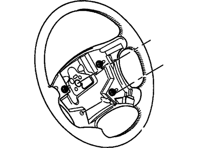 1996 Oldsmobile Cutlass Steering Wheel - 16757280