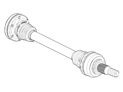 Chevrolet Corvette Axle Shaft - 23435870