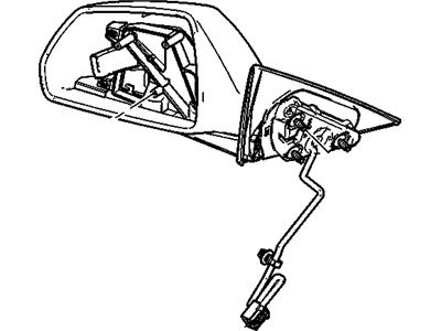 GM 25975517 Mirror Assembly, Outside Rear View *Service Primer