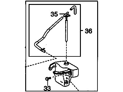 GM 19204404 Reservoir,Coolant Recovery