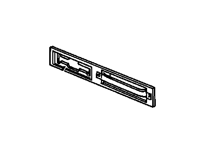 GM 16671169 Bezel Assembly, Front Side Door Inside Handle & Pull Strap *Woodgrain Anodized