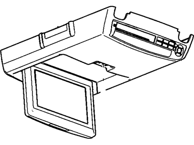 GM 15868267 Display Assembly, Video (W/ Video Disc Player)*Gray L