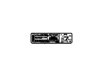 GM 24503793 Label, Vehicle Emission Control Information