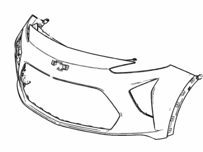 GM 42788565 Fascia Assembly, Front Bpr Upr *Serv Primer