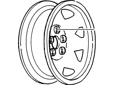 1989 GMC K3500 Spare Wheel - 9591532