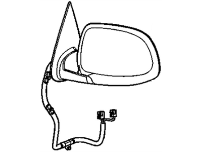 GM 15124830 Mirror Assembly, Outside Rear View (Delbar Mirror)