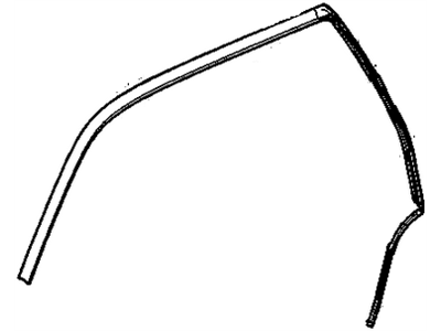 GM 20789461 Weatherstrip Assembly, Front & Rear Side Door Upper Auxiliary