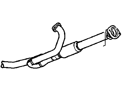 2008 GMC Acadia Exhaust Pipe - 25827250