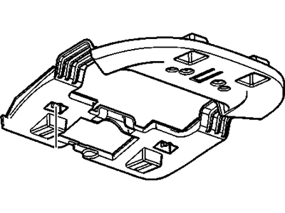 GM 89023744 Retainer,Roof Console *Gray