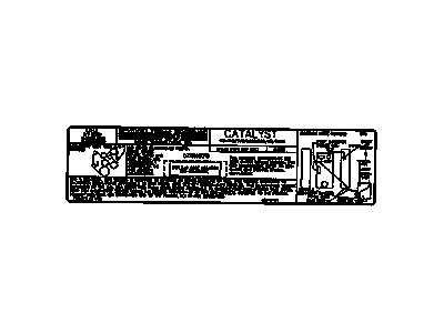 GM 52371204 Label, Vehicle Emission Control Information