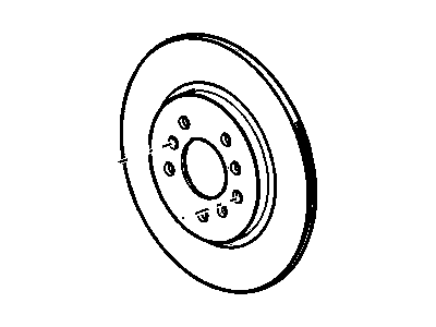 GM 88967270 Rear Brake Rotor