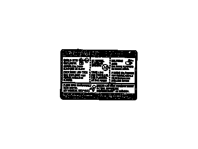 GM 15087141 Label,Battery Warning