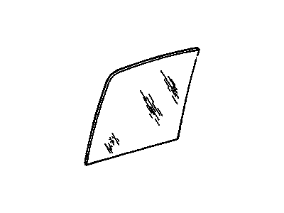 GM 14027461 Glass, Side Rear Door Window Lh