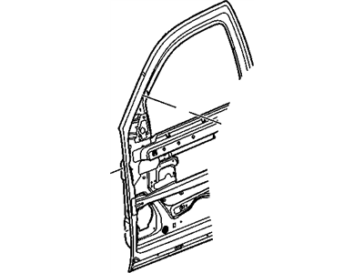 GM 22892589 Door Assembly, Front Side (Lh)