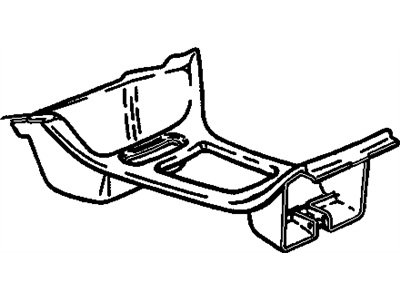 GM 19151587 Plate Asm,Front Floor Console Trim *Oak