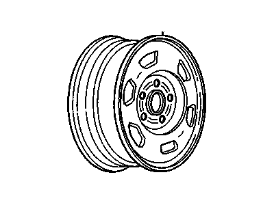 GM 9591537 Wheel Rim Assembly, 14 X 5.5