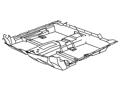 GM 25654648 CARPET, Front/Complete Floor