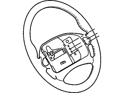 1996 Pontiac Trans Sport Steering Wheel - 16752018