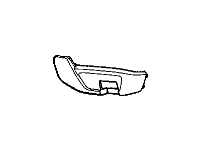 GM 15901480 Panel Assembly, Rear Seat Cushion Trim *Medium Titanium