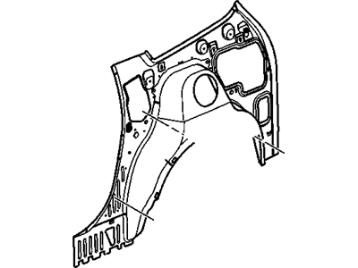 GM 22954500 Panel Assembly, Quarter Inner Lower