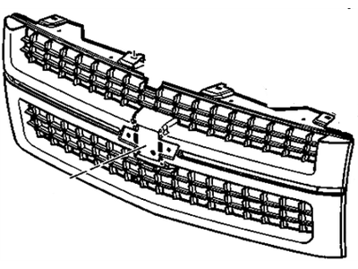 GM 25825521 Grille Assembly, Radiator *Ex Brt Chrom
