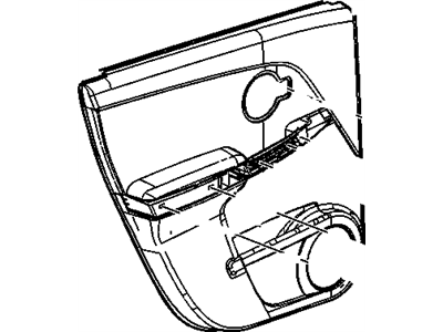 GM 25888538 Trim Assembly, Rear Side Door *Gray L