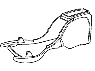 GM 15027184 Compartment Assembly, Front Floor Console *Graphite