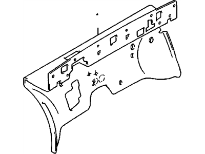 GM 96060906 INSULATOR, Shroud and Dash and Vent Duct Panel