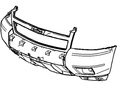 GM 25830185 Front Bumper Cover Assembly