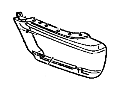 GM 12472169 Extension Asm,Rear Bumper Imp Bar